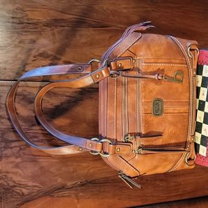 B.O.C. BORN CONCEPT brwn  faux leather shoulder bag